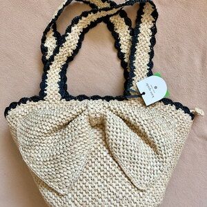 Kate Spade Target Raffia Bow Tote Bag